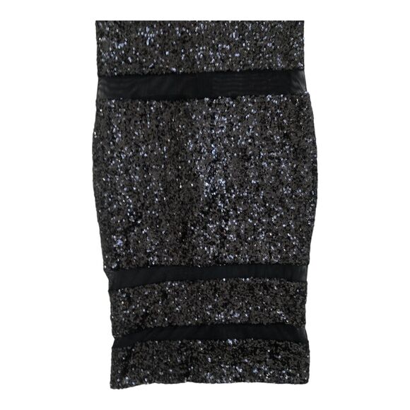 L'Impasse NY Black Sequin and Mesh Sexy Bodycon Party Dress Size S - Picture 11 of 13